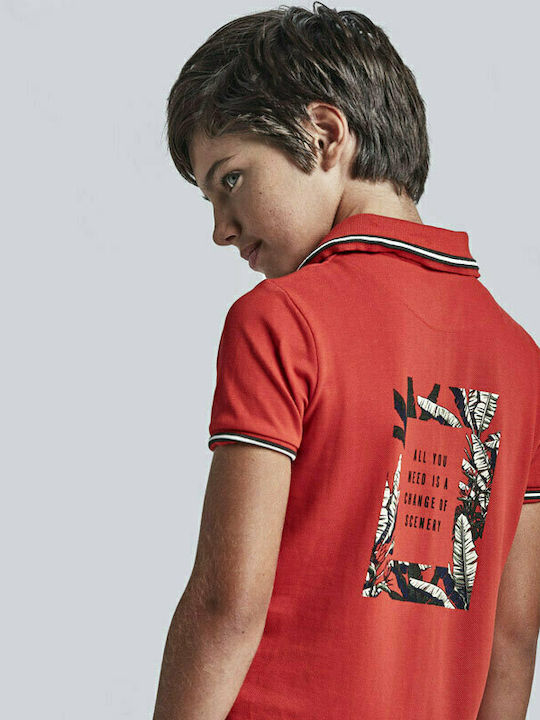 Mayoral Kids Polo Short Sleeve Red