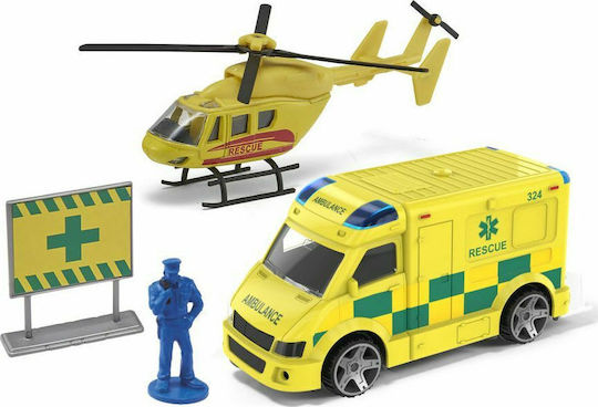 AS Teamsterz Immediate Response Set with Helicopter for 3+ years+ Years (Various Designs) 2pcs