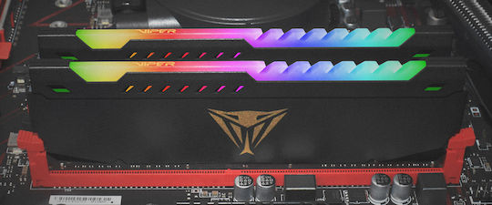 Patriot Viper Steel RGB 16GB DDR4 RAM with 2 Modules (2x8GB) and 3600 Speed for Desktop