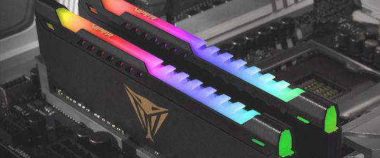 Patriot Viper Steel RGB 16GB DDR4 RAM with 2 Modules (2x8GB) and 3600 Speed for Desktop
