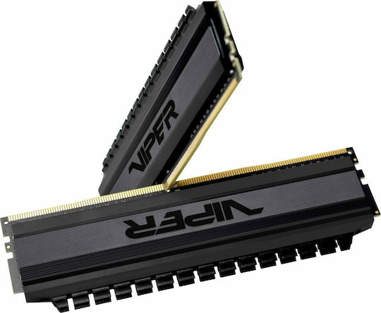 Patriot Viper 4 Blackout 32GB DDR4 RAM with 2 Modules (2x16GB) and 3600 Speed for Desktop