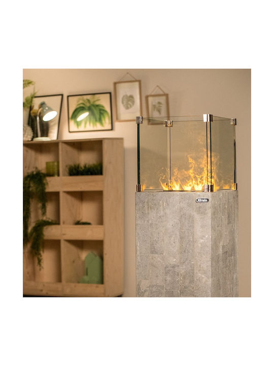 Dimplex Isola Επιδαπέδιο Ηλεκτρικό Τζάκι 120W 33x130cm Μπεζ