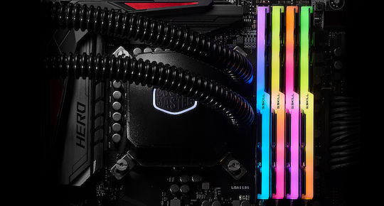G.Skill Trident Z RGB DDR4 32GB RAM με 4x8GB Modules και Ταχύτητα 4000 για Desktop