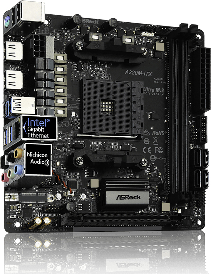 Asrock a320m itx обзор