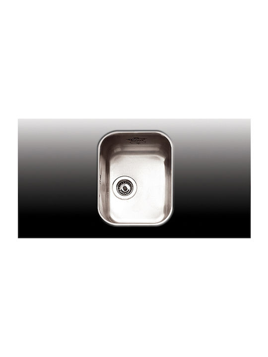Apell 8430 8430-110 Sub masă Chiuvetă Inox Satinat L32xW42cm Argintiu