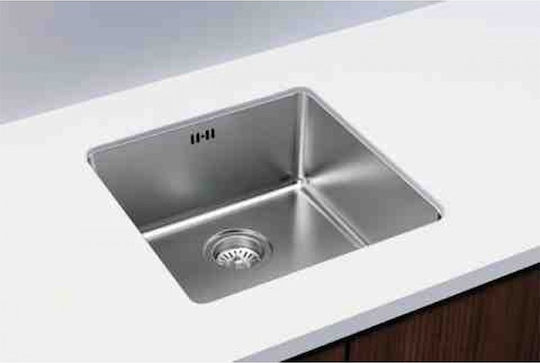 Karag BL 792 Υποκαθήμενος Inox Σατινέ Μ38xΠ44cm Ασημί Karag BL 792 Υποκαθήμενος Inox Σατινέ Μ38xΠ44cm Ασημί