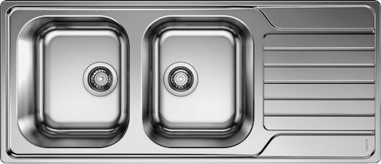 Blanco Dinas 8 S Ένθετος Inox Brushed Μ116xΠ50cm Ασημί