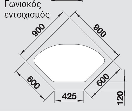 Blanco Blancodelta II Drop-In Кухненски Мивка Гърнето Ляв от Течен Гранит М105.7xШ57см Антрацит