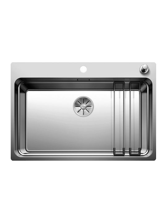 Blanco Etagon 700-IF/A 524274 Flächenbündig montiert Spüle Inox Satiniert B70xT50cm Silber