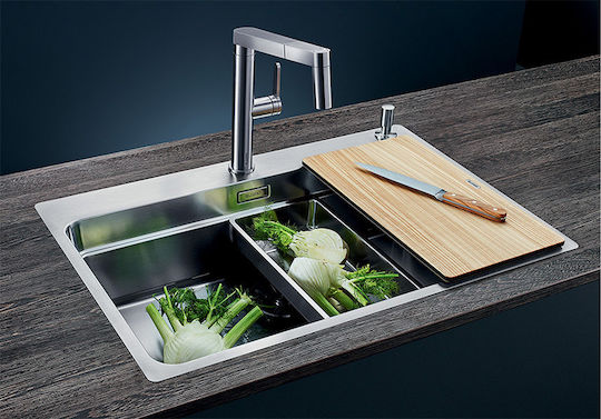 Blanco Etagon 700-IF/A 524274 Вграден монтаж Мивка Inox Сатен Ш70xД50см Сребрист
