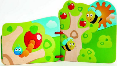 Hape Aktivitätsbuch Baby's Bug Book aus Holz für 10++ Monate