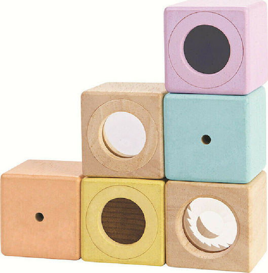 Plan Toys Stacking Toy Activity Cubes made of Wood for 12++ Months