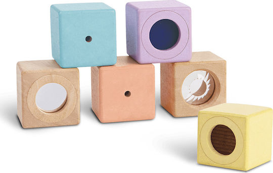 Plan Toys Stacking Toy Activity Cubes made of Wood for 12++ Months