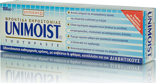 InterMed Unimoist Zahnpasta für Hohlräume Gegen Mundtrockenheit 100ml