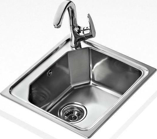 Teka Premium 1C D Ένθετος Inox Σατινέ Μ40xΠ34cm Ασημί