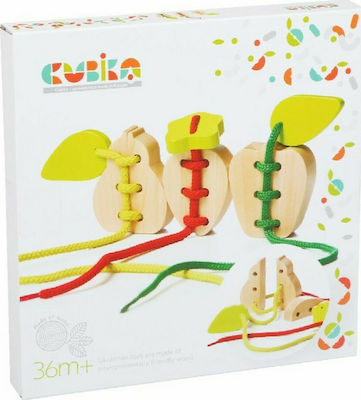 Cubika Lacing Toy Fruits made of Wood for 36++ Months