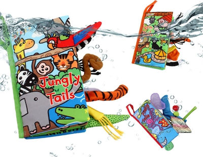 Jollybaby Aktivitätsbuch Jungly Tails aus Stoff für 0++ Monate