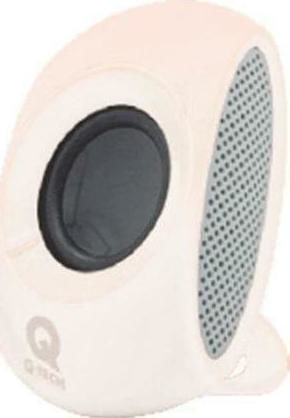 Q-Tech SPQ-805 Ηχεία Υπολογιστή 2.0 με Ισχύ 4W Λευκά