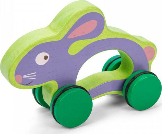 Le Toy Van Pull-Along Toy Bunny with wheels made of Wood for 12++ Months