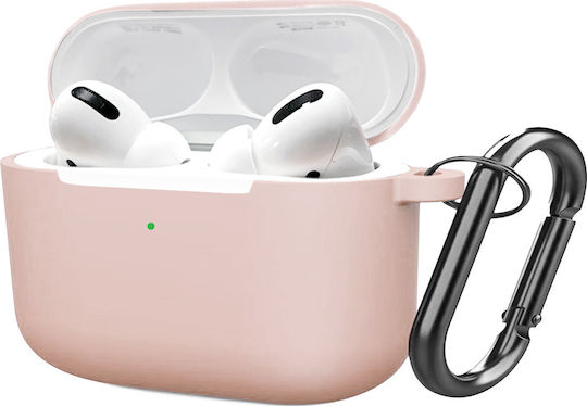 FoneFX Hülle Silikon mit Haken in Rose Gold Farbe für Apple AirPods Pro