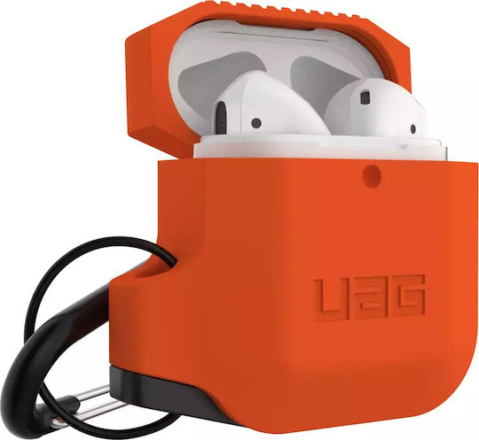 UAG Hülle Silikon mit Haken in Orange Farbe für Apple AirPods