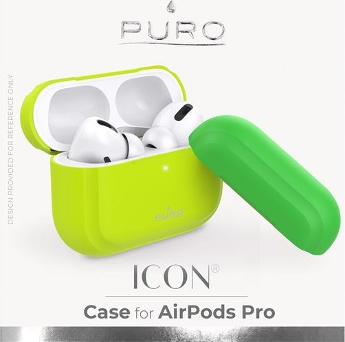 Puro Icon Fluo Husă în culoarea Galben pentru Apple AirPods Pro