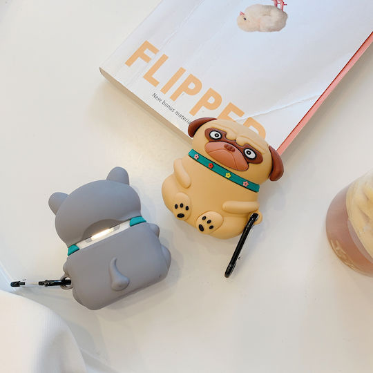 Lykl Silicone Case Silicone Case with Keychain Brown for Apple AirPods Pro