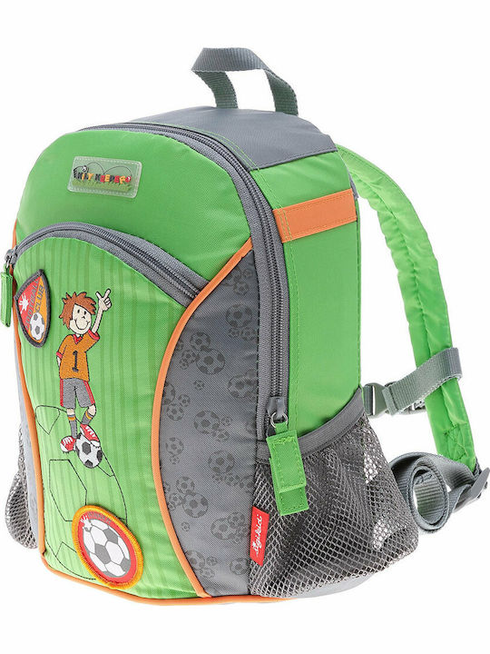 Sigikid Football player School Bag Backpack Kindergarten Green with Water Bottle Holder