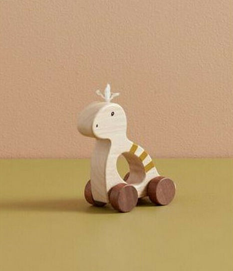 Kids Concept Push Along Rolling Dinosaur made of Wood for 12++ Months