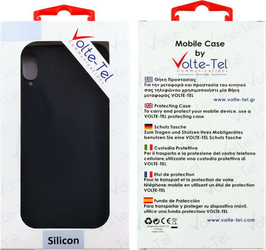 Volte-Tel Silicon Tpu Back Cover Σιλικόνης Μαύρο (Galaxy A10)