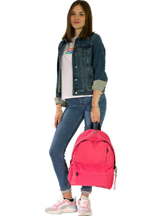 Must Team Monochrome Koralle Schulranzen Rucksack Junior High-High School Rosa mit Flaschenhalter 22Liter