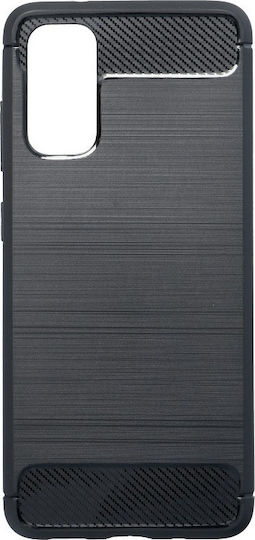 Forcell Rugged Armor Back Cover Σιλικόνης Μαύρο (Galaxy S20)
