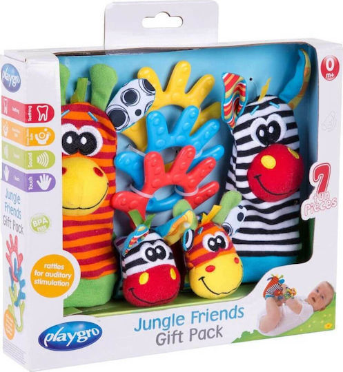 Playgro Animăluț Jungle Friends din Țesătură pentru 0++ Luni