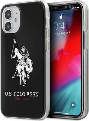 U.S. Polo Assn. Original Faceplate Back Cover Πλαστικό Μαύρο (iPhone 12 mini)