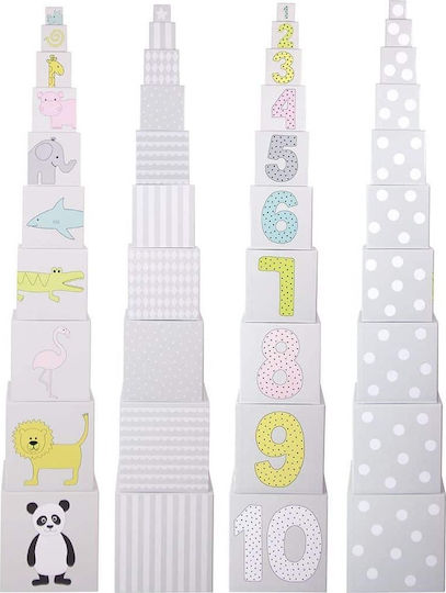 Jabadabado Играчка за подреждане Stacking Cubes 1-10 за 24++ месеца