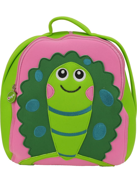 Oops All I Need Turtle School Bag Backpack Kindergarten in Green color