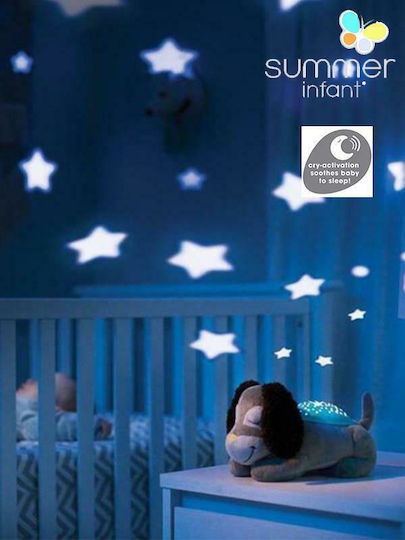 Summer Infant Schlafspielzeug Slumber Buddies Deluxe Pip the Puppy aus Stoff mit Musik für 0++ Monate