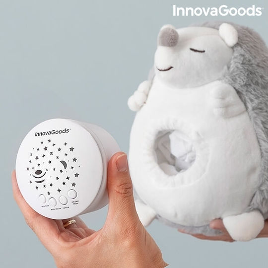 InnovaGoods Jucărie de Somn Arici din Țesătură cu Sunete Albe și Lumină pentru 36++ Luni