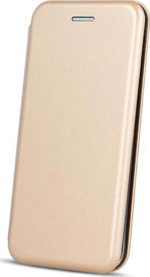 Книга Изкуствена кожа Златист (Galaxy A40)
