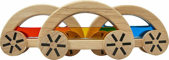 Plan Toys Vehicle Cars with Water made of Wood for 36++ Months (Various Designs/Assortments of Designs) 1pc