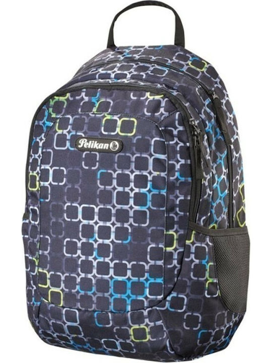 Pelikan Squares School Bag Backpack Junior High-High School in Blue color 22.95lt 2017