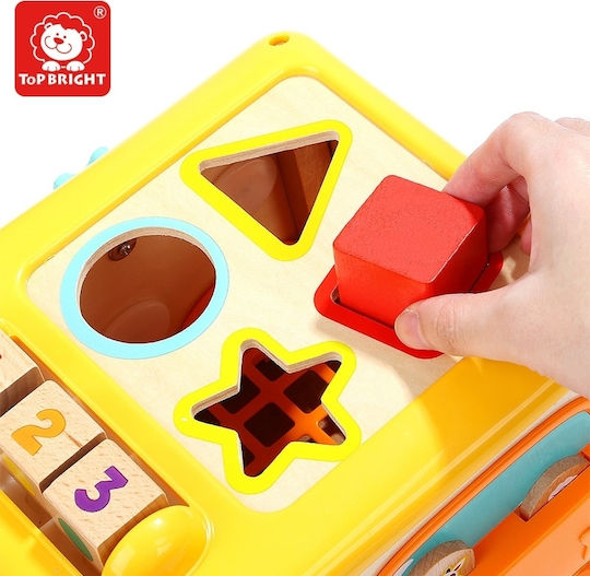 Top Bright Shape Sorting Toy Educational Shape Sorting made of Wood with Sounds for 18++ Months