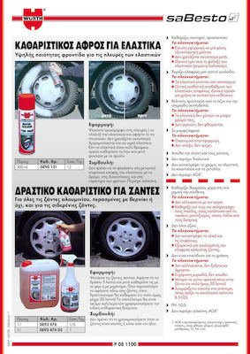 Wurth Foam Cleaning for Tires Tyre Foam 500ml