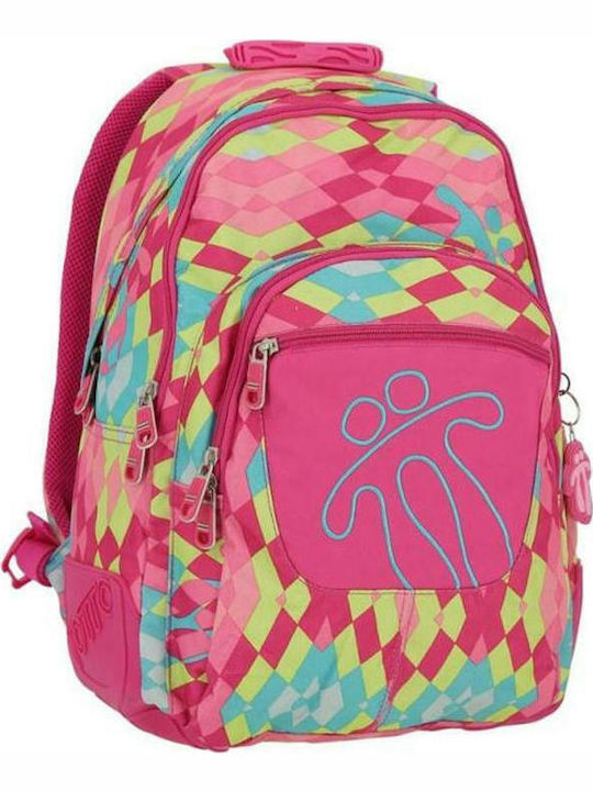 Totto Morral Crayola School Bag Backpack Junior High-High School in Pink color