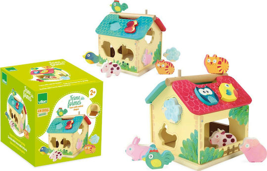 Vilac Formensortierspiel Farm With Shapes aus Holz für 24++ Monate
