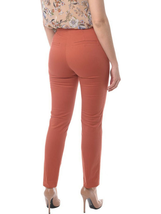 Дамско Текстил Панталон Тютюнев