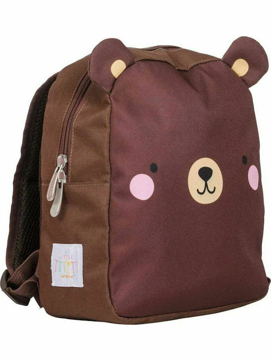 A Little Lovely Company Brown Bear School Bag Backpack Kindergarten in Brown color