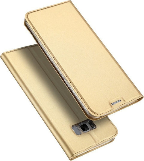 Dux Ducis Skin Pro Series Buchen Sie Synthetisches Leder Gold (Galaxy S8+)