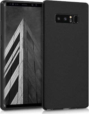 Soft Matt Gel TPU Cover Umschlag Rückseite Silikon Schwarz (Galaxy Note 8)