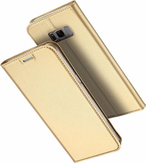 Dux Ducis Skin Pro Series Buchen Sie Synthetisches Leder Gold (Galaxy S8+)